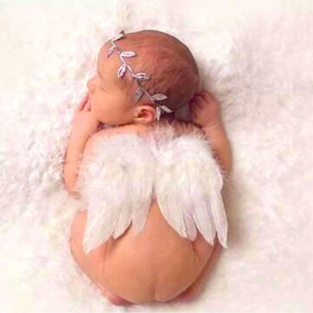 Baby newborn photo outfit angel wing set